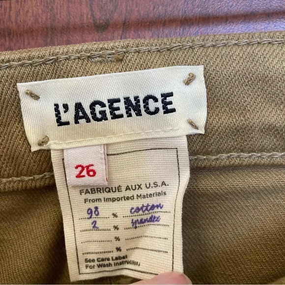 L'AGENCE High Line High Rise Skinny Destroyed Jeans in Sahara Size 26 - Picture 5 of 9